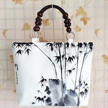 Women Handbag Fashion Retro Hand Printing Canvas Graffiti Lightweight Casual Lar - £41.67 GBP