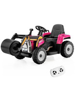 12V Kids Ride on Road Roller with 2.4G Remote Control-Pink - Color: Pink - $194.89