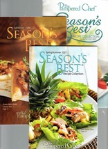 The Pampered Chef Season&#39;s Best Set of Three Cookbooks 2004-2006-2007 - £1.37 GBP
