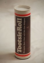 Vintage Advertising 1970&#39;s Tootsie Roll Coin Money Bank 7-1/2&quot; Tube Container - £7.90 GBP