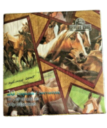 Rivers Edge Horses Paper Napkins Lunch Dinner 2 pack 20 count 3 ply Rust... - £18.63 GBP