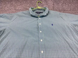 Ralph Lauren Dress Shirt Mens  X-LARGE Blake Check Plaid Pony Button Up - £10.11 GBP