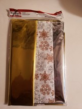 Celebrate It Gold, Silver and Snowflake Tissue 20&quot; x 20&quot; 24 sheets * NEW * - $3.99