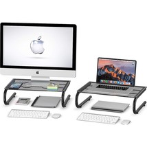 2 Pack - Simplehouseware Mesh Monitor Stand Riser - £31.37 GBP