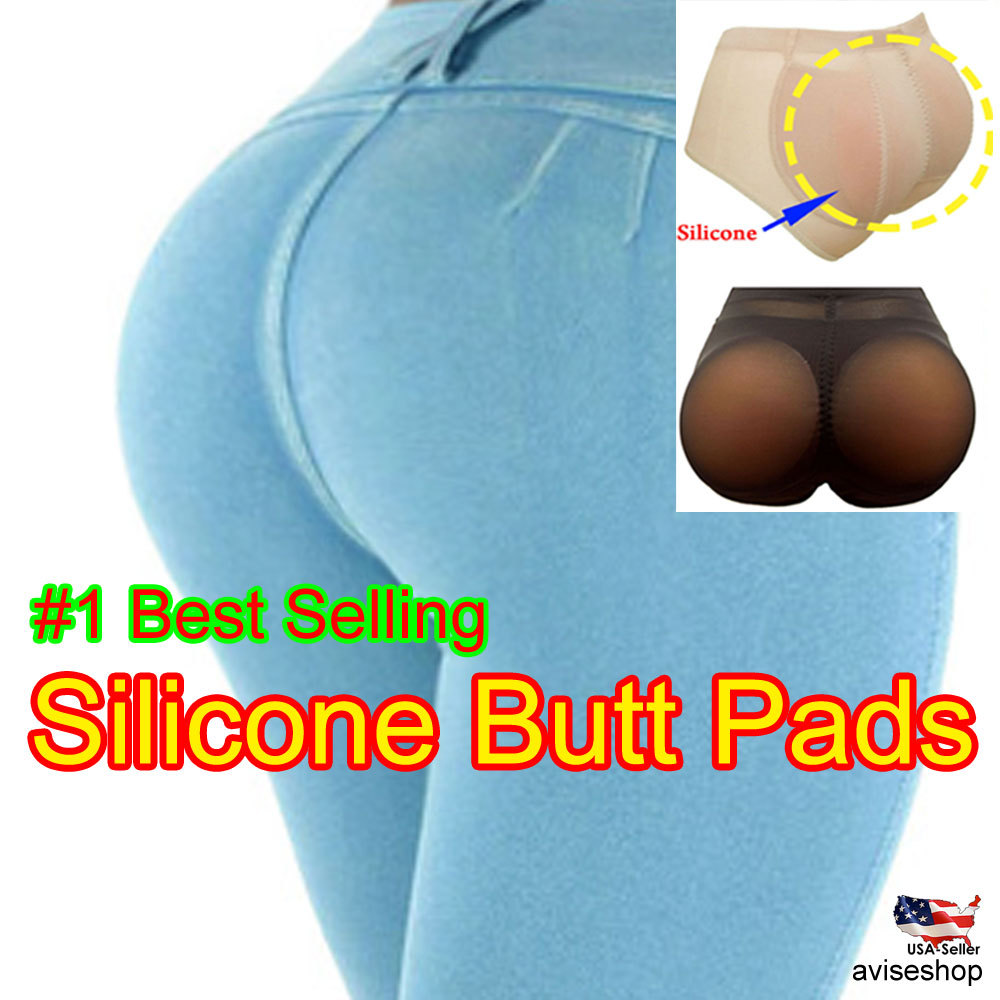 SILICONE BUTT PADDED Brief Panty Underwear Enhancer Buttocks Shapewear Girdle