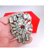 Large Eisenberg Originals 1940s Fur Clip – Rare Star‑Cut Rhinestones - $142.50