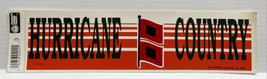 1980&#39;s University Of Miami Hurricanes Bumper Sticker 11&quot; Canes Football ... - £4.67 GBP