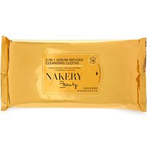 NAKERY Makeup Remover Wipes for Face - 5 in 1 Infused Makeup Wipes Remover - Gen - £7.62 GBP