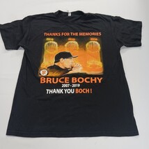 AAA Alstyle Apparel BRUCE BOCHY Men's Black Graphic T-Shirt Short Sleeve Size L image 9