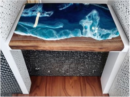 Epoxy Wave Countertop Kitchen Table Epoxy Arts Handmade Design for Home ... - £217.05 GBP+