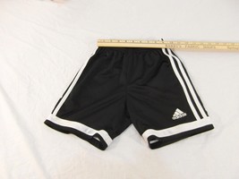 Children Youth Boy&#39;s Adidas Black White 3 Stripe Basketball Shorts Worko... - $11.63