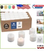 72 Clean-Burning Candles: 10-Hour Unscented Votive for Indoor &amp; Outdoor Use - $100.33 CAD