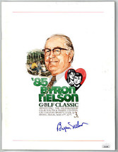 Byron Nelson signed 1985 Byron Nelson Golf Classic Program- JSA #EE63399 - £86.45 GBP