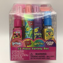 12 Piece Variety Set Roll-On Lip Gloss Nail Polish Bazooka Ring Bottle P... - $19.99