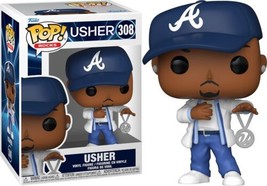 Usher Wearing Atlanta Braves Hat Rock Music Pop Figure Toy #308 FUNKO NEW IN BOX - £12.84 GBP
