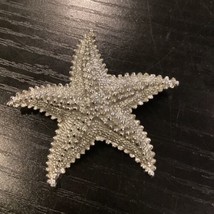 Vintage Silver Tone Textured Starfish Brooch Pin - £10.82 GBP