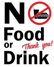 Picniva 2Pack 5&quot; No Food or Drink, Thank You! Taxi Notice/Warning/Remind... - $109.94 MXN