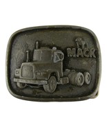 Vintage Mack Truck Bull Dog Belt Buckle Mixed Metal and Brass - $28.15