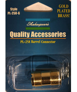Shakespeare® PL-258-G Gold Plated Brass Fishing Barrel Connector-NEW-SHI... - $18.69