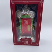 Blown Glass Ornament The Magic Elf Door By Demdaco 8” New - £13.78 GBP