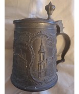 c1910 3D Harvard University Cup Souvenir Glass Bottom Pewter Stein Tanka... - $3,681.93 MXN