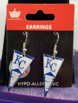 MLB Kanasas City Royals Pennant Earring Earrings Officially Licensed - $17.50