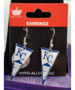 MLB Kanasas City Royals Pennant Earring Earrings Officially Licensed - $17.50