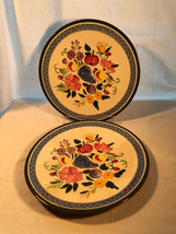 2 Stangl Fruit And Flowers 10 Inch Plates - £20.02 GBP