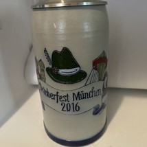 FAM.MONTAG HANDARBEIT SALZGLASUS Oktoberfest Munchen 2016 Ceramic Beer M... - $34.64