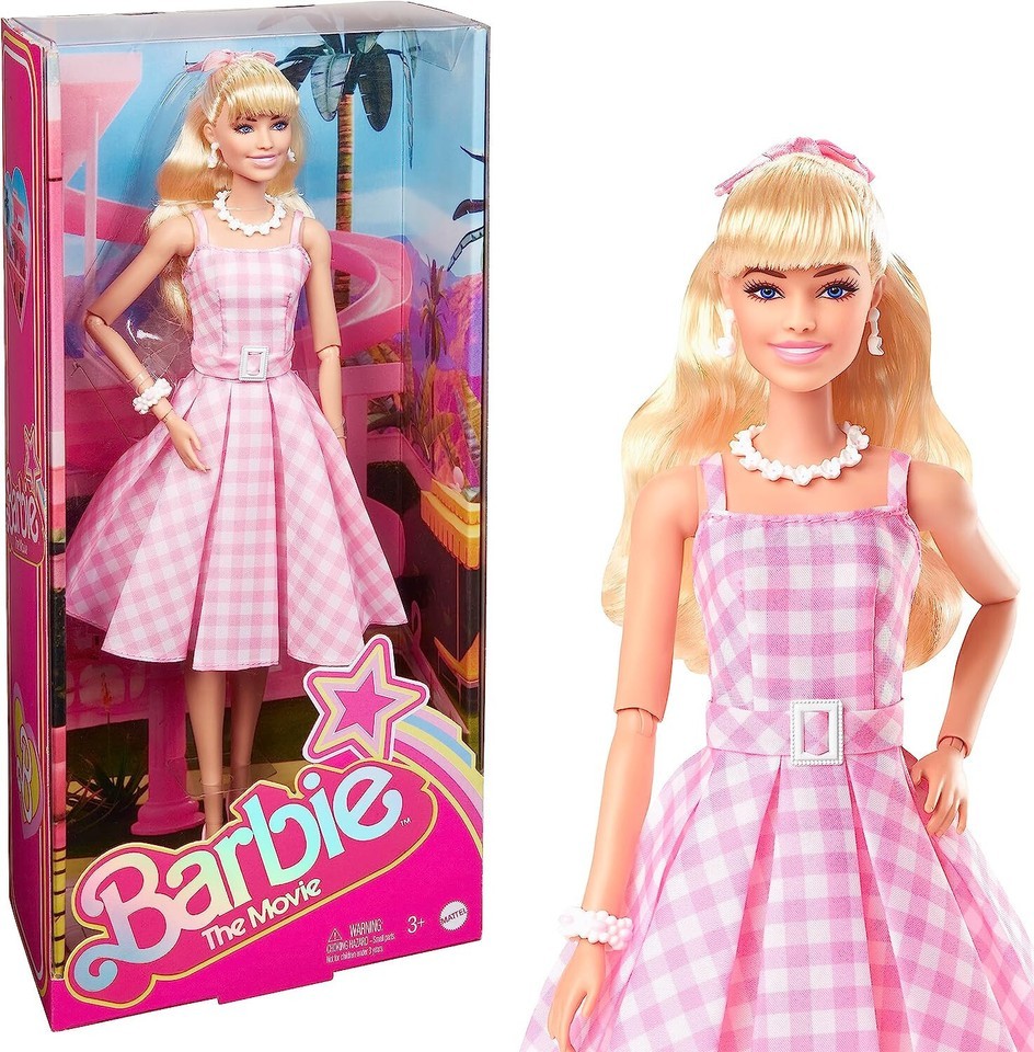 BARBIE The Movie Collectible 11.5&quot; Barbie in Pink Gingham Dress Doll PRE... - $24.00