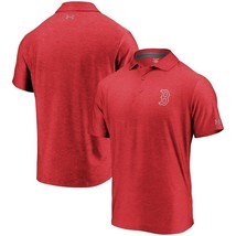 Boston Red Sox Under Armour Playoff Outline Left Chest Performance Polo Red 4XL - £27.33 GBP