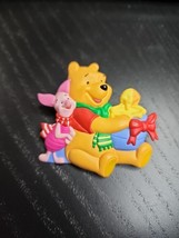 Walt Disney Pin Brooch - WINNIE THE POOH &amp; Piglet Eating Honey Gift Hall... - $13.11