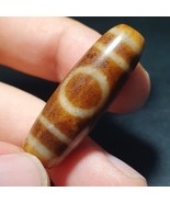 Amuleto dzi vintage cerchio tibetano occhio grande modello unico pietra ... - $74.32