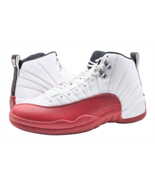 Air Jordan 12 Retro Men's Size 11.5 White Black Varsity Red CT8013 116 - £205.90 GBP