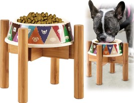 Dog Bowl Stand for Small Dogs - Height 7.5in, Adjustable 6 - - £25.90 GBP