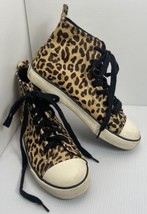 Polo Ralph Lauren Sag Harbour Cheetah size 5 Fur Upper Unique High Top S... - $16.82