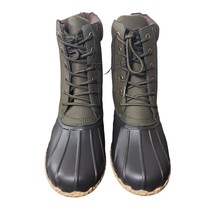 Weatherproof Vintage Mens Olive Green Adam II Lace Up Ankle Duck Boots Size 8 M - £59.43 GBP