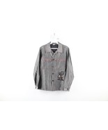 Deadstock Vintage 90s Streetwear Boys 13/14 Hip Hop Rap Striped Denim Ja... - $919.94 MXN