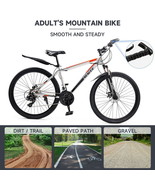 26&quot; Folding Full Suspension Mountain Bike 21 Speed Bikes Bicycle MTB Tir... - $304.77