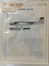 Airmodel Conversion Kit 1/72 Heinkel HE 115  Kit 133 - $17.75
