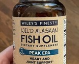 Wiley&#39;s Finest Wild Alaskan Fish Oil Peak EPA - Triple Strength Exp 05/2... - £39.24 GBP