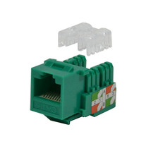 100 pack lot Keystone Jack Cat6 Green Network Ethernet 110 Punchdown 8P8C - £192.56 GBP