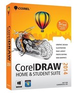 CorelDRAW Home &amp; Student Suite 2014 Corel DRAW /Windows 10 8 8.1 7 Vista... - $230.64 CAD