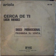LUCIA MENDEZ Cerca de ti PROMO LP from PERU - $20.00