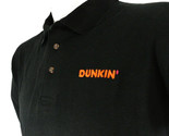 DUNKIN&#39; DONUTS Coffee Employee Uniform Polo Shirt Black Size 2XL NEW - $25.49