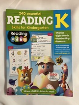 240 Essential Reading Skills for Kindergarten by Katy Pike 2018 - $19.95