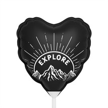 Personalized 6&quot; Coated Mylar Balloons (Round or Heart) for Memorable Cel... - $18.54