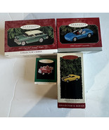 LOT OF 4 hallmark ornaments chevrolet 1955 chevrolet 1969 corvette 1998 ... - $24.90