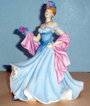 Royal Doulton A Tender Moment Pretty Ladies Figurine in Blue Gown HN5554... - $232.55