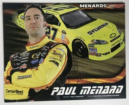 Paul Menard Signed Autographed Color Promo 8x10 Photo - $19.99